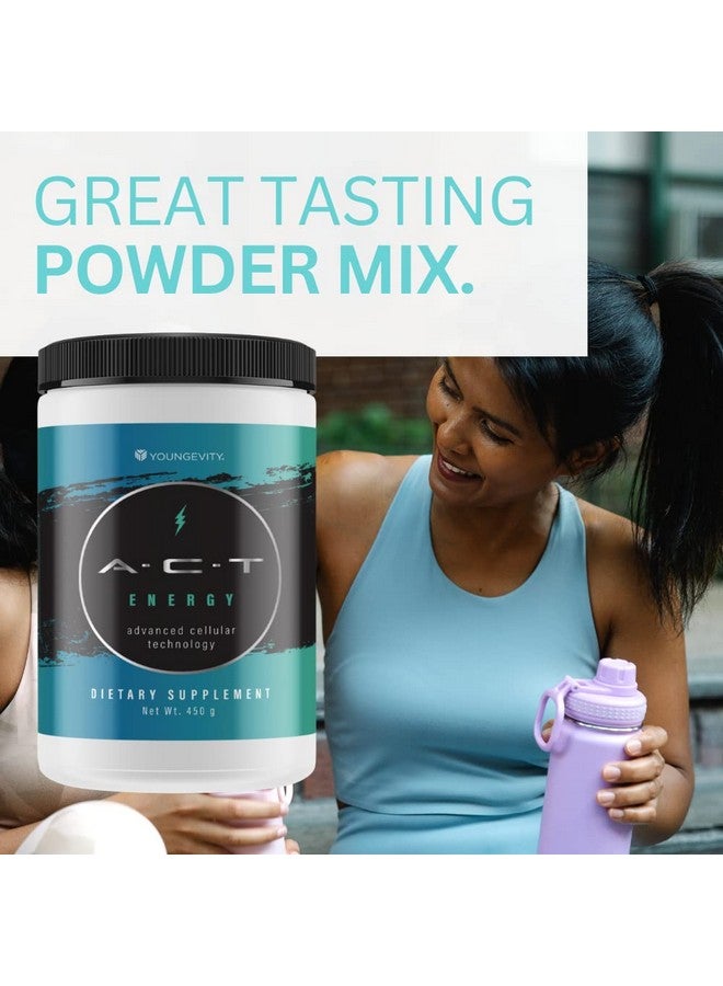 youngevity 1 علبة مشروب الطاقة الطبيعي الصحي A.C.T. من Youngevity (يشحن إلى جميع أنحاء العالم) الوزن الصافي 450 جرام، 40 سعرة حرارية - Image 5