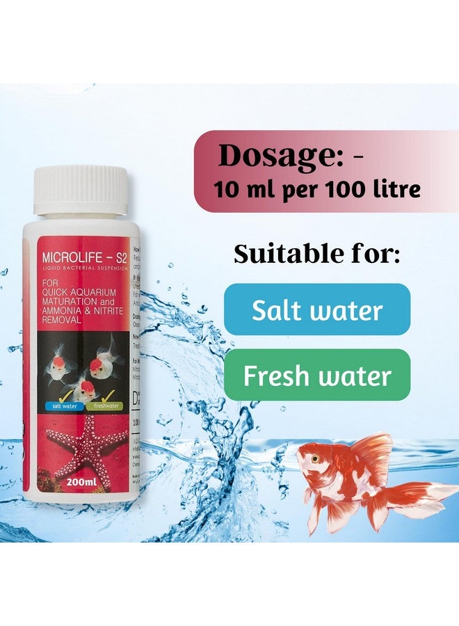 Generic Aquatic Remedies 3 In 1 Aquarium Medicine Combo - (Microlife S2-200Ml, Plantfood + Healthformula - 220Mleach) | Aquarium Plant Fertilizer | Suitable For Fresh Water With Free Key Ring  - Image 2