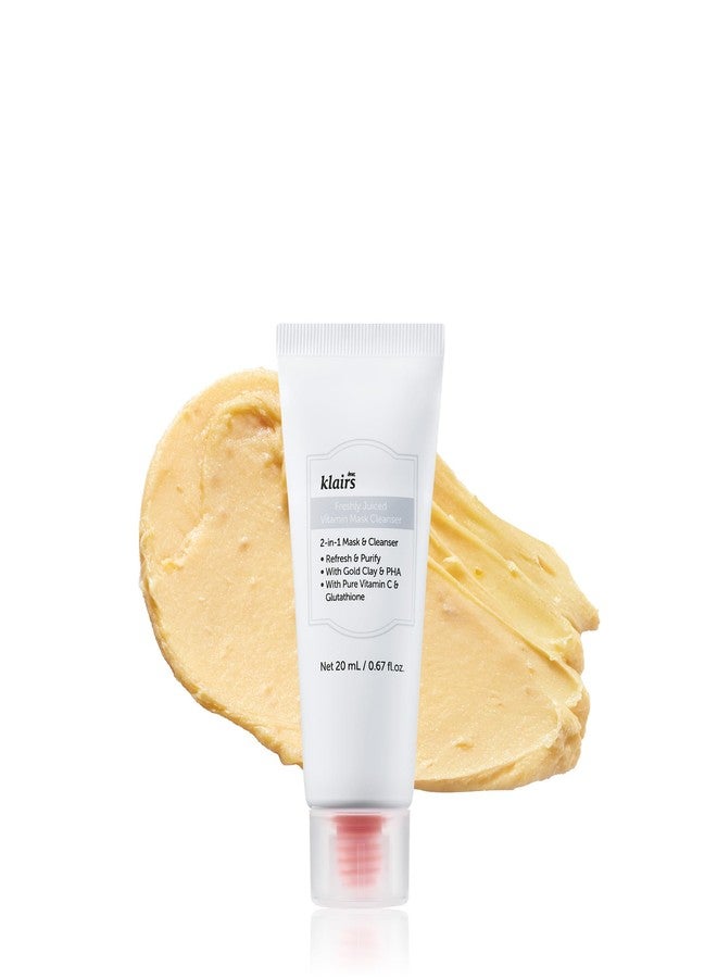 DearKlairs Freshly Juiced Vitamin Clay Mask Cleanser | Deep Pore Wash, Clear Radiant Skin, Glutathione, PHA, Niacinamide 0.67 Fl Oz - Image 1