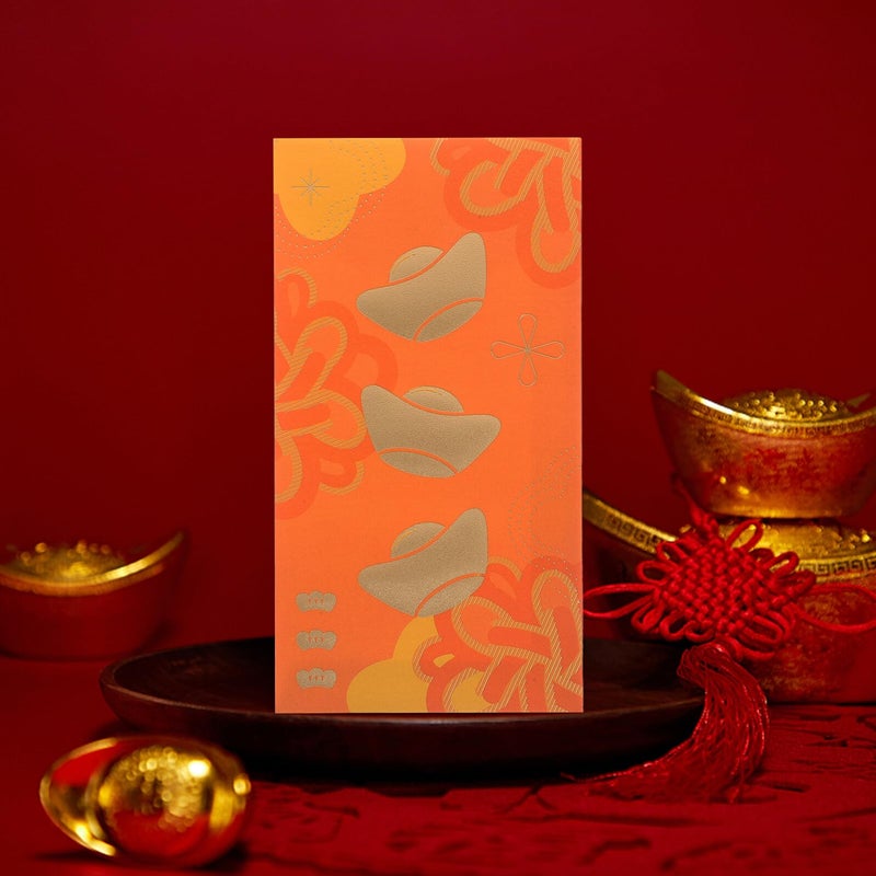 6pcs Embossed Gold Foil Chinese Red Envelopes Lucky Money Packets For New Year Wedding - Image 5