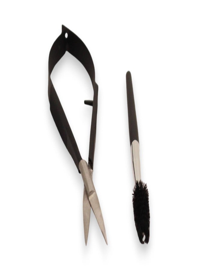 DreamCut Easy Squeeze Eyebrow Scissors with Brush - Image 1