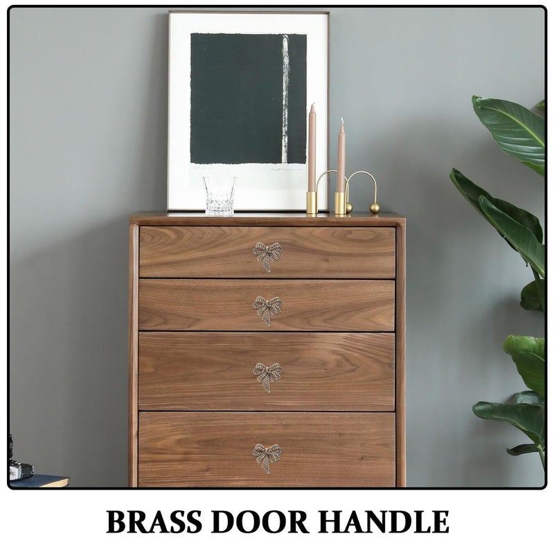 Solid Brass Cabinet Knobs Vintage Gold Drawer Pulls For Wardrobe Kitchen Cupboard - Image 4