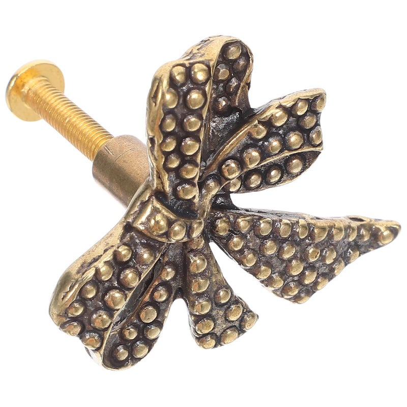 Solid Brass Cabinet Knobs Vintage Gold Drawer Pulls For Wardrobe Kitchen Cupboard - Image 2