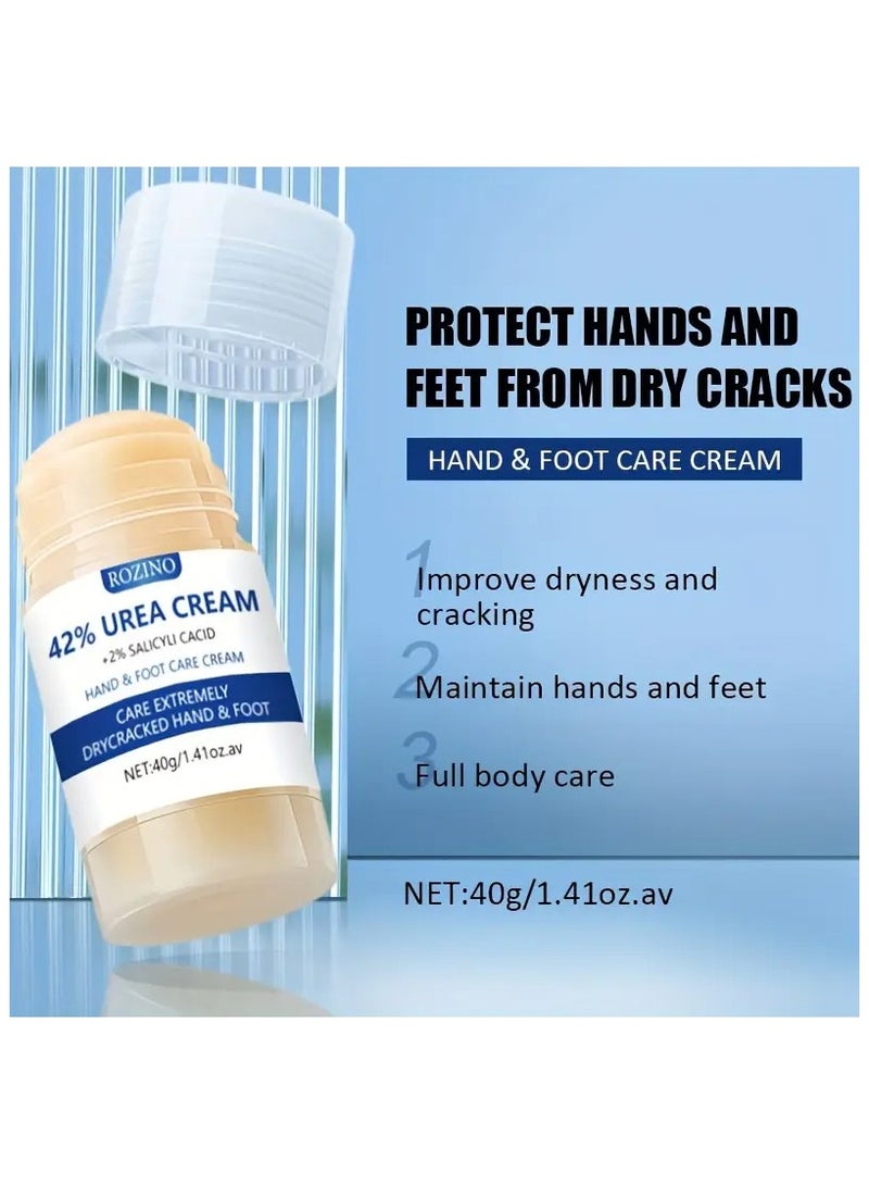 روزينو 42٪ يوريا اليد والقدم كريم-مرطب عميق مع مستخلصات نباتية وفيتامين e والجليسرين للعناية بالبشرة الجافة ، hypoallergic - Image 5