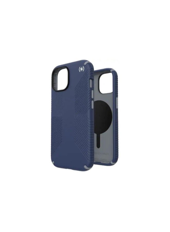 Speck حافظة سبك بريسيديو2 جريب مع ماغسيف زرقاء لجهاز آيفون 15/14/13 - Image 1