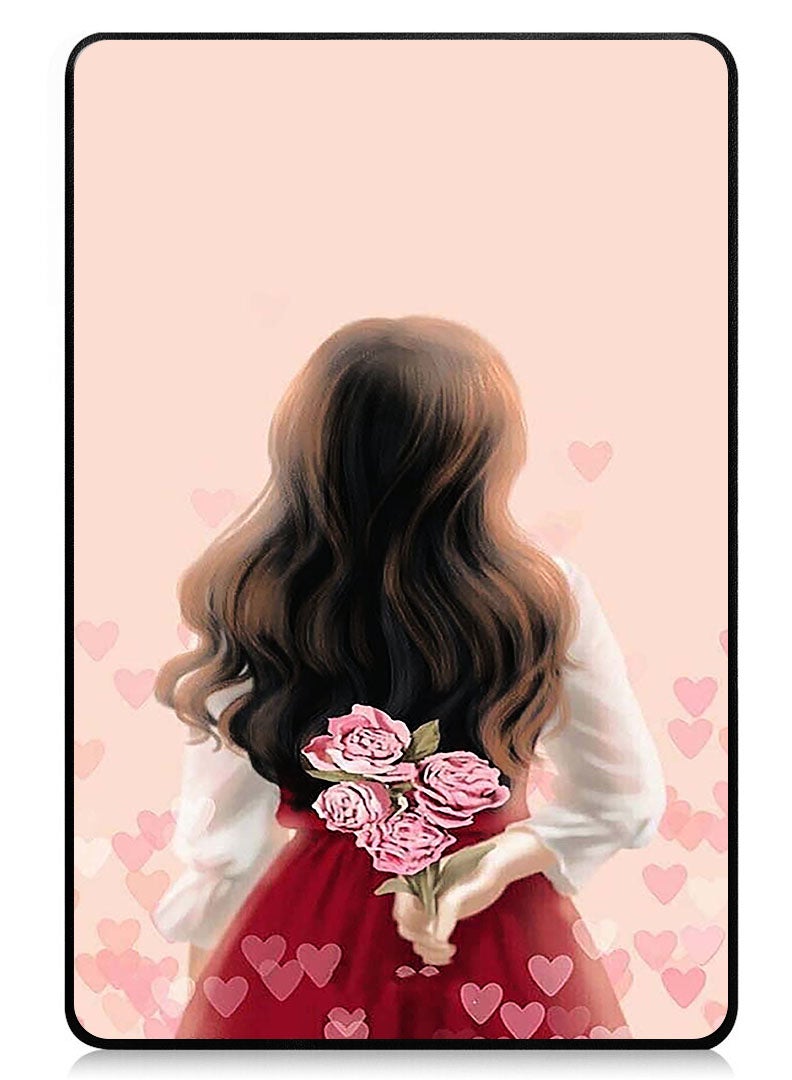 Theodor Protective Flip Case For Xiaomi Pad 7 & Xiaomi Pad 7 Pro With Trifold Stand Auto Wake Sleep Shockproof Cover - Girl Hiding Flowers - Image 1