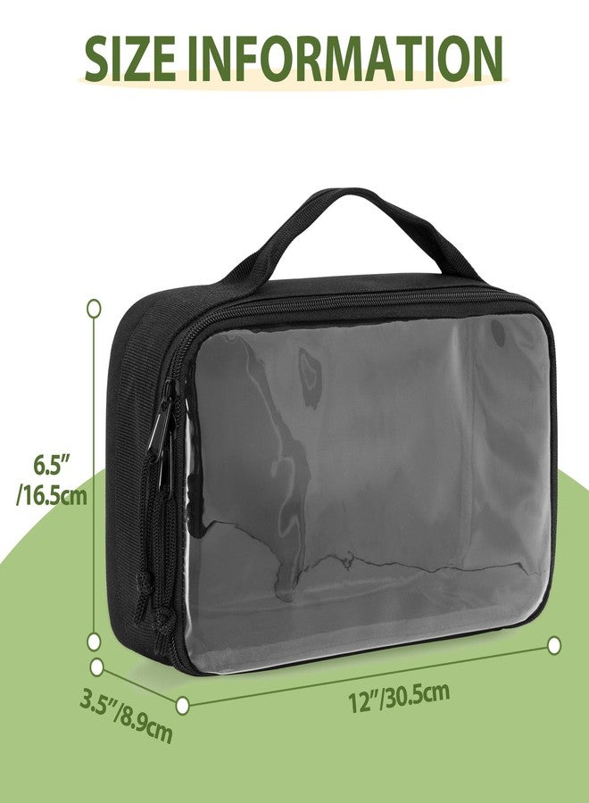 Goburos Cornhole Bag Carry Case Holds 8 Bean Bags, Portable Carrier with Handle for Men and Women, Black - Image 5