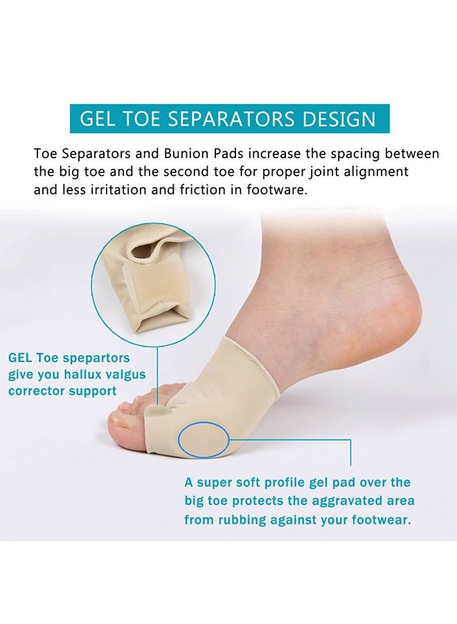7Pcs Bunion Corrector Set, Bunion Pain Relief Protector Sleeves Kit, Relief Pain in Hallux Valgus, Big Toe Spacer Separators Brace Straighteners Splint 1 - Image 2