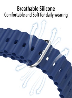 X-level 22MM HUAWEI Watch GT3(46mm)/WATCH 3,3 Pro/GT2 Pro Replacement Silicone Straps/Band,Also Fit For Samsung Gear S3 Frontier & S3 Classic/Galaxy Watch 46mm/Galaxy Watch 3(45mm) (Blue)  - Image 3