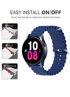 X-level 22MM HUAWEI Watch GT3(46mm)/WATCH 3,3 Pro/GT2 Pro Replacement Silicone Straps/Band,Also Fit For Samsung Gear S3 Frontier & S3 Classic/Galaxy Watch 46mm/Galaxy Watch 3(45mm) (Blue)  - Image 5