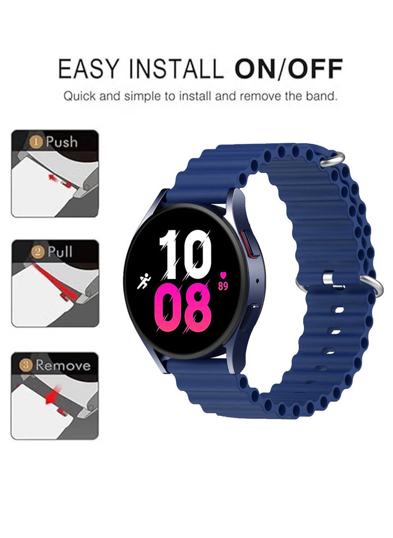 X-level 22MM HUAWEI Watch GT3(46mm)/WATCH 3,3 Pro/GT2 Pro Replacement Silicone Straps/Band,Also Fit For Samsung Gear S3 Frontier & S3 Classic/Galaxy Watch 46mm/Galaxy Watch 3(45mm) (Blue)  - Image 5