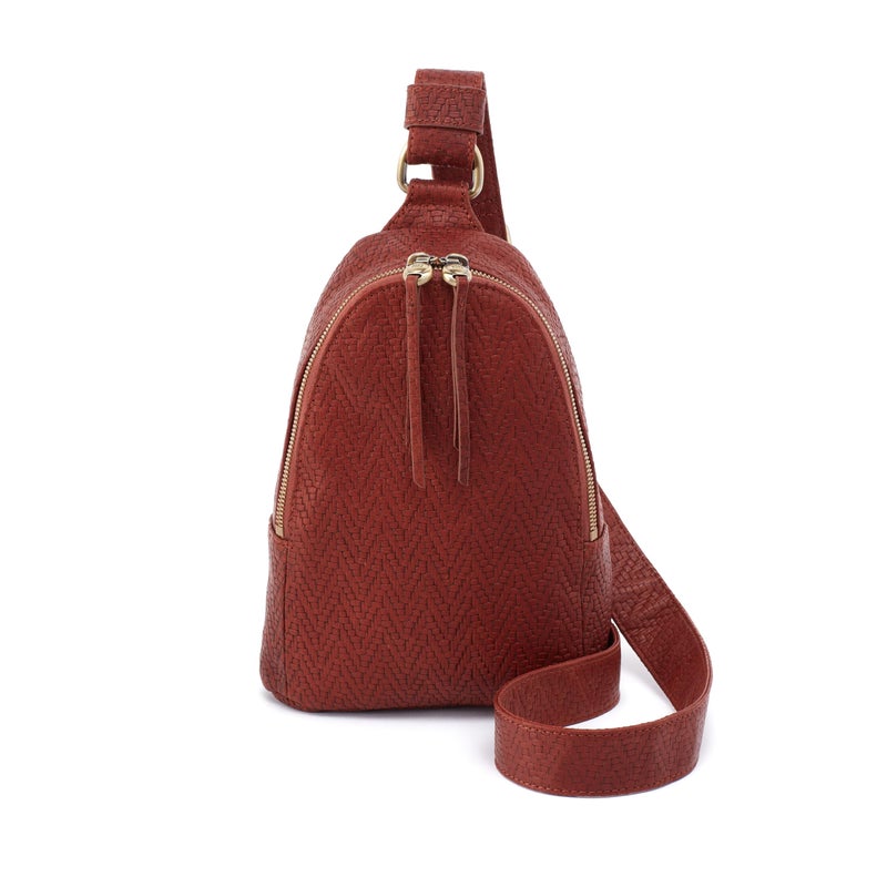 HOBO Fern Leather Hands-Free Sling Bag with Adjustable Strap, Fashionable Style, Room for Wallets and Essentials - Perfect for Traveling, Tuscan Brown - Image 1