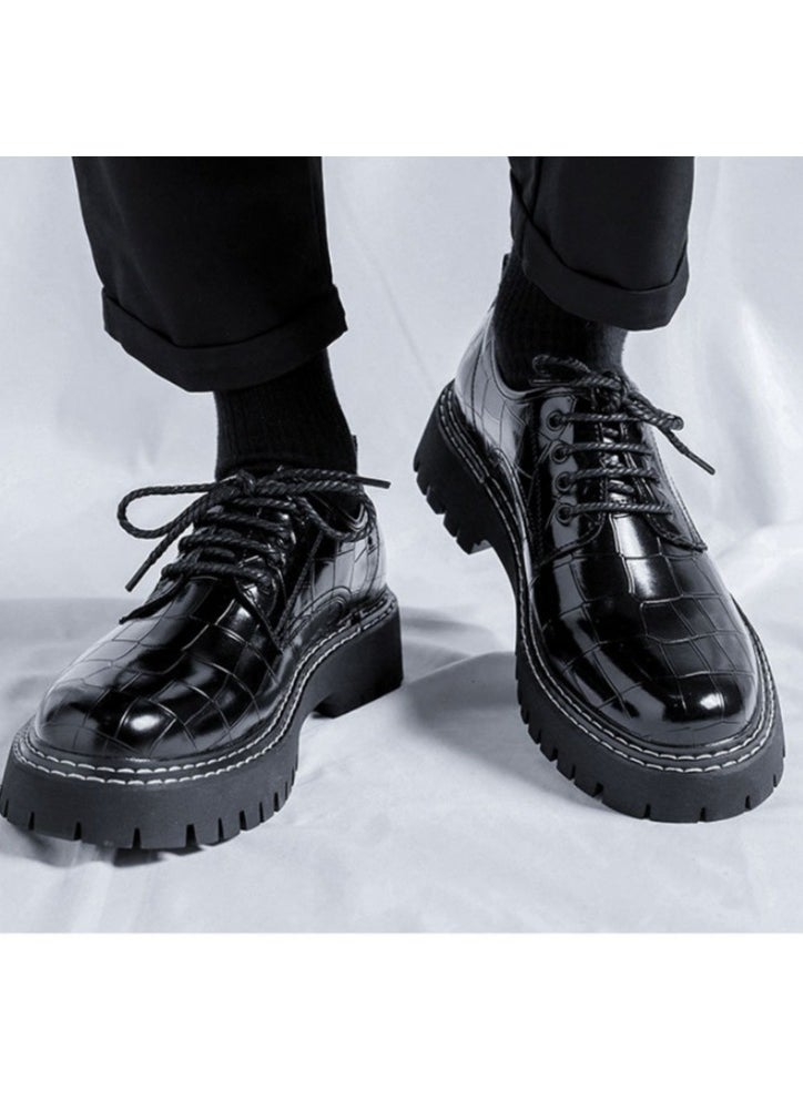 Warrior - Versatile Retro Casual Leather Shoes - Image 1