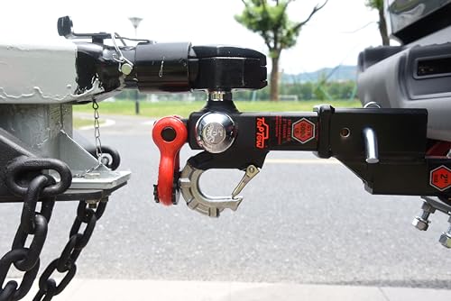 TOPTOW Trailer Hitch Tri-Ball Hitch Mount with Chrome 1-7/8-in, 2-in, 2-5/16-in Tow Balls, 3/4-in Tow Shackle and Tow Hook, Fit for 2 inch Trailer Hitch Receiver - Image 2
