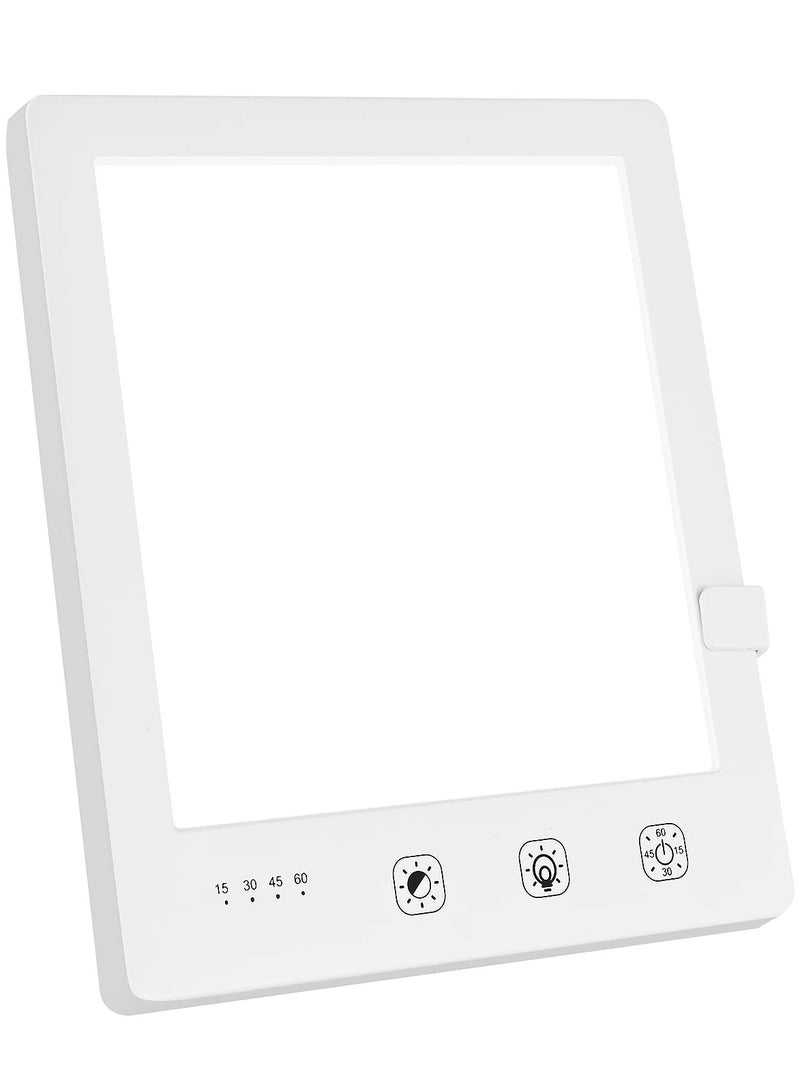 Bionic Sun Light Therapy Lamp - 2000-10000 Lux Portable LED Light Box with 3 Adjustable Brightness Levels, Touch Control, and Timer Function (6.31") for Natural Sunlight Experience. - Image 1