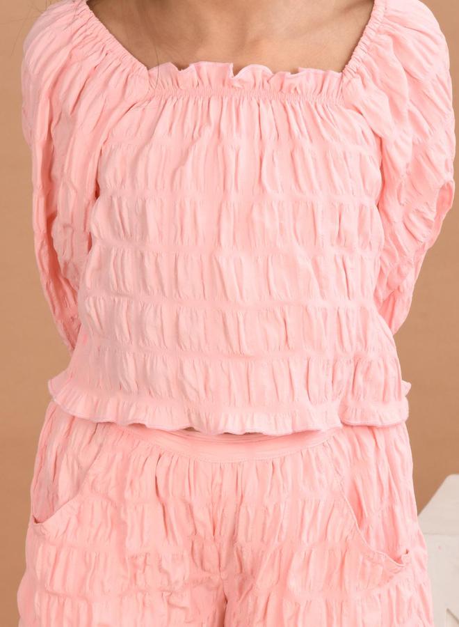 ليل بيكس طقم بلوزة بياقة مربعة وبنطلون بالازو من ستايلي - Image 5