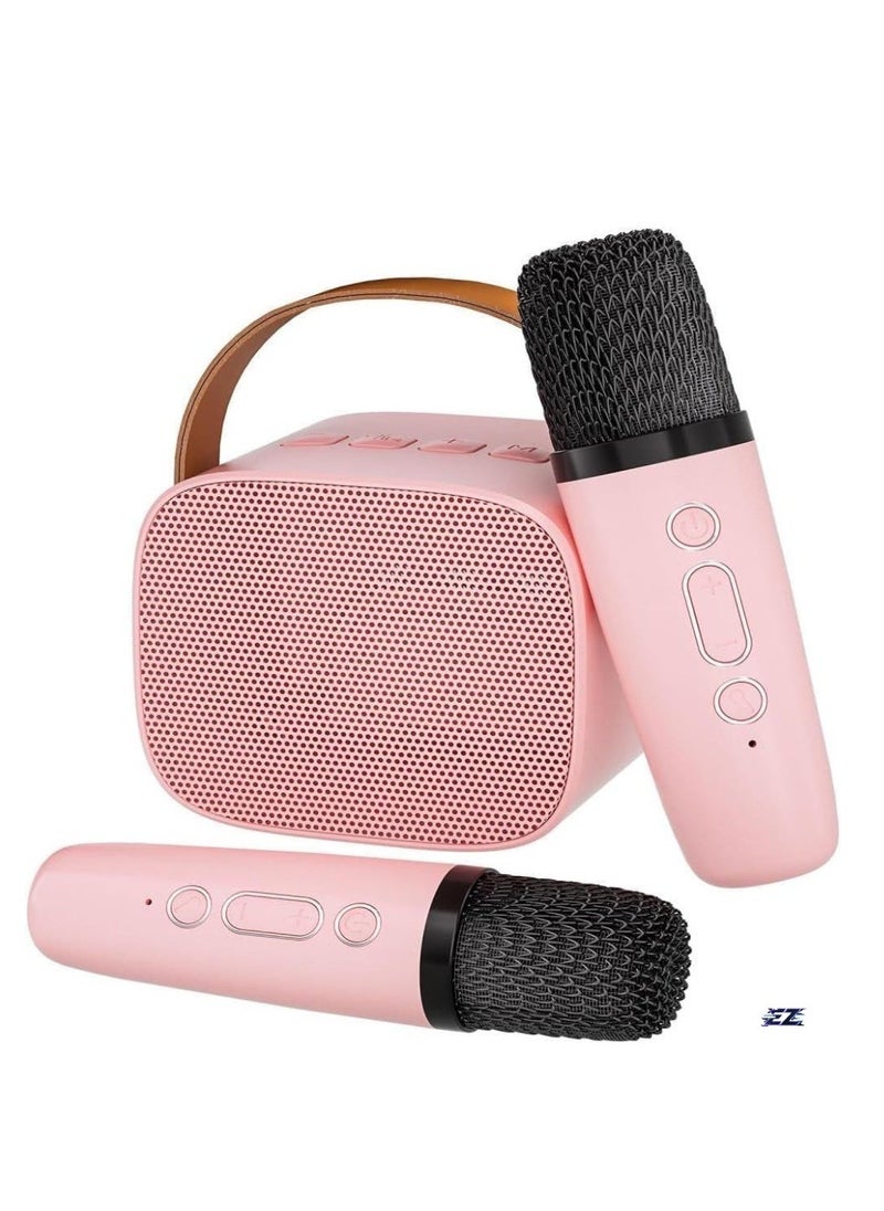 ELTRAZONE New Portable Bluetooth Karaoke Speaker with 2 Wireless Mics – Perfect for Kids & Adults – High-Quality Sound, Wireless Connectivity, LED Lights & Built-In Rechargeable Battery – Ideal for Parties, Singing, and Family Fun - Image 1