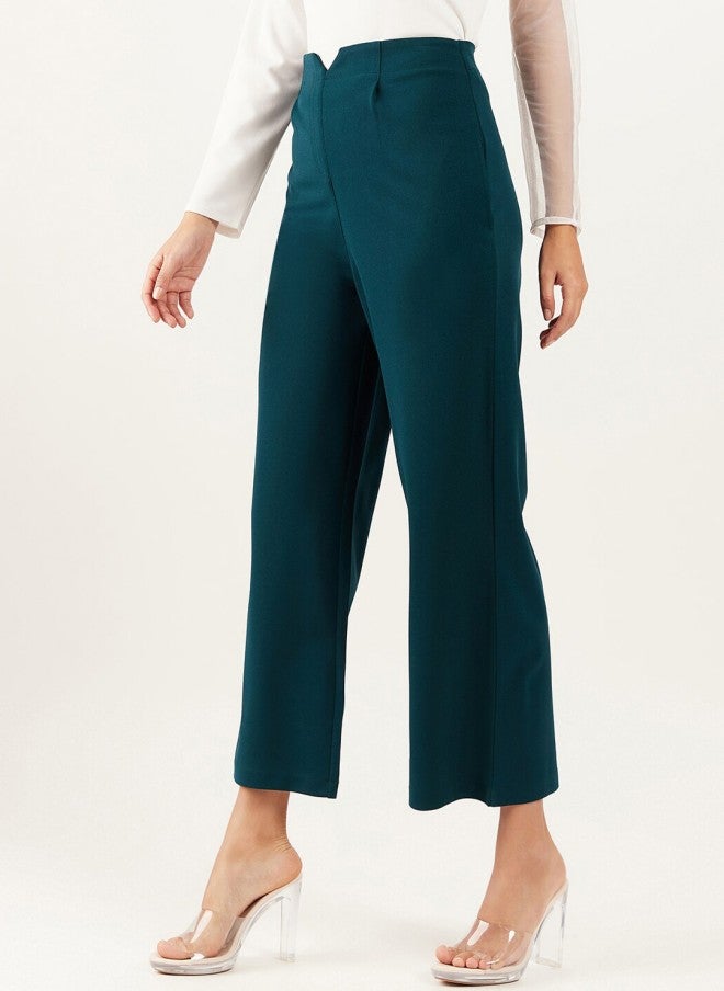 Athena سروال كولوتس أخضر بارتفاع متوسط سهل الغسل للنساء - Image 2