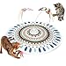 Potaroma Cat Toys Chargeable 3in1 Hide and Seek for Kittens Interactive Automatic Play Fluttering Butterfly Moving Wand Feather Indoor Kitty Exercise 228 Inch Cover for All Breeds - Image 3