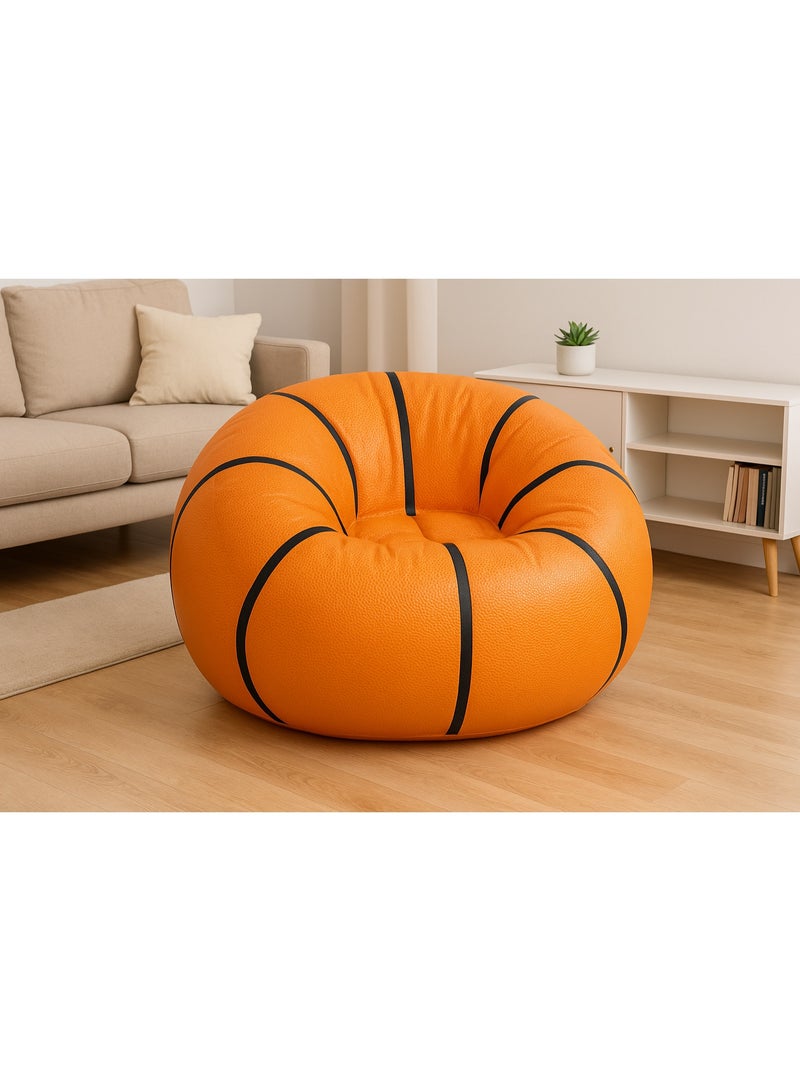 Bestway Basketball-Shaped Inflatable Chair for Kids and Adults – Large Size 114×112×66 cm, Perfect for Sitting and Relaxing at Home or in the Garden - Image 1