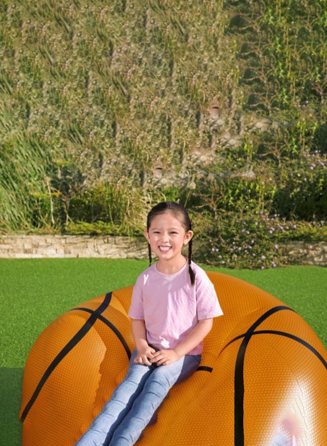 Bestway Basketball-Shaped Inflatable Chair for Kids and Adults – Large Size 114×112×66 cm, Perfect for Sitting and Relaxing at Home or in the Garden - Image 4