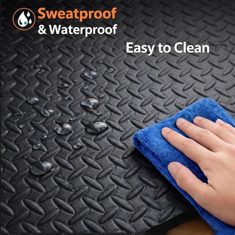 THAILE Treadmill Mat 79" x 39", 4mm Thick, for Under Treadmill, Walking Pad & Exercise Bike on Carpet & Hardwood Floors, Diamond-Pattern Non-Slip Surface, Waterproof Floor Protector, Noise & Shock Absorbing - Image 5