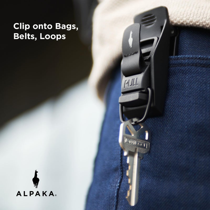 ALPAKA HUB Keychain: Key Organizer with Quick Release System - EDC Tactical Keychain Clip for Belt Backpack & MOLLE - Minimalist Key Holder with Fidlock Magnets - Ideal for Daily Use & Travel - Image 2