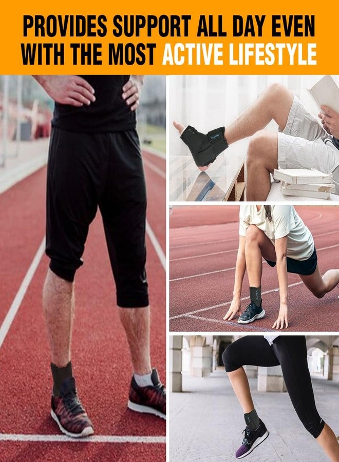 Doc Miller Lace Up Ankle Brace for Men & Women - Ankle Support Brace with Adjustable Straps, Stabilizing Ankle Brace for Sprained Ankle, Plantar Fasciitis, Achilles Tendonitis, Injury Recovery, Sports - Image 2
