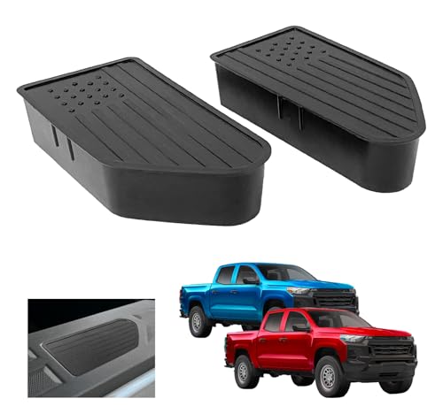 XXCIWP Bed Rail Stake Pocket Covers for 2023 2024 2025 2026 GMC Canyon and Chevy Colorado Rear Truck Tonneau Covers Made of ABS Material Wear Resistant Anti Rust 2024 Chevrolet Colorado Caps Rail2pcs - Image 1