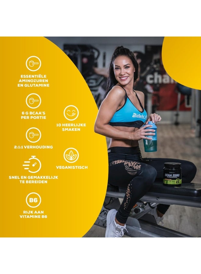 BioTechUSA BCAA Zero Mango Pineapple 360g, Vegan Amino Acid Drink Powder with 6g BCAA 2:1:1, L-Glutamine and Vitamin B6, Sugar Free, Lactose Free and Gluten Free - Image 4