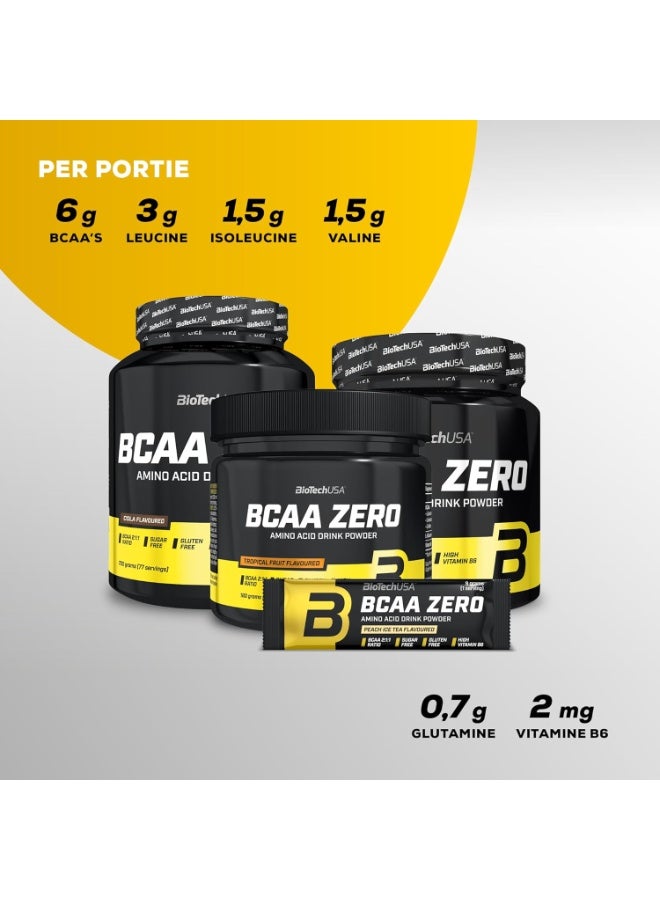 BioTechUSA BCAA Zero Mango Pineapple 360g, Vegan Amino Acid Drink Powder with 6g BCAA 2:1:1, L-Glutamine and Vitamin B6, Sugar Free, Lactose Free and Gluten Free - Image 2