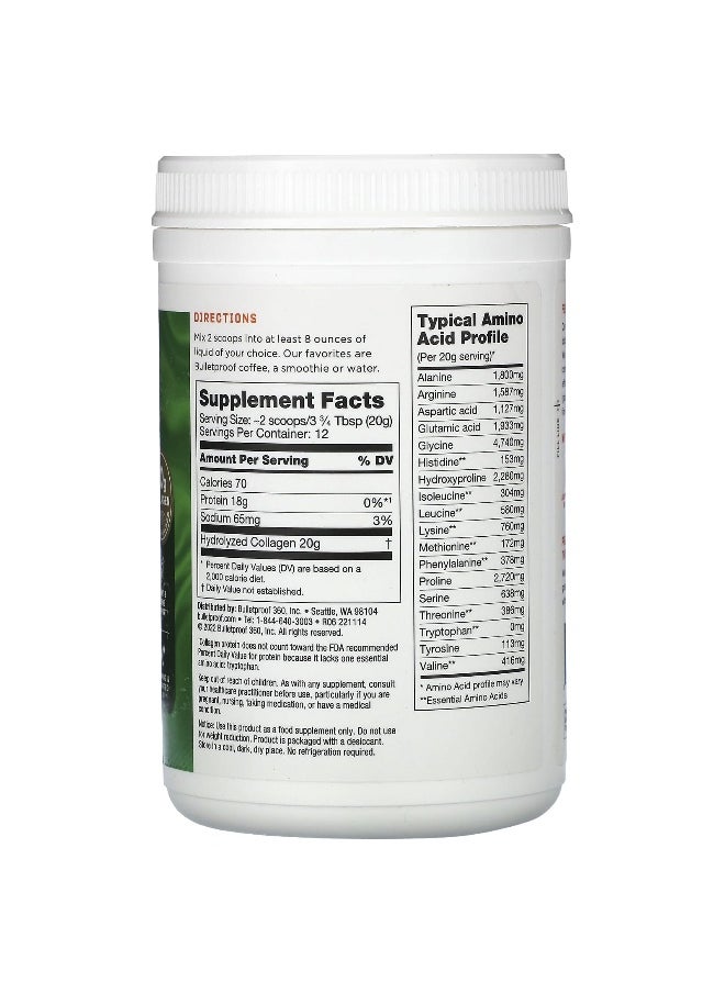 Bulletproof BulletProof, Collagen Peptides, Unflavored, 8.5 oz (240 g)  - Image 2