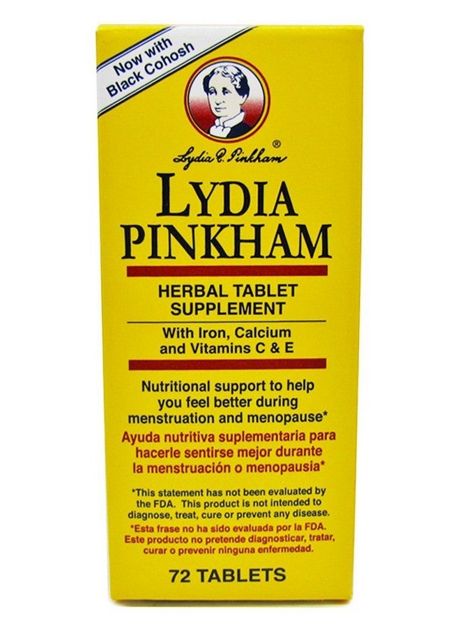 Lydia Pinkham with Black Cohosh Menopause Help 72 Capsules