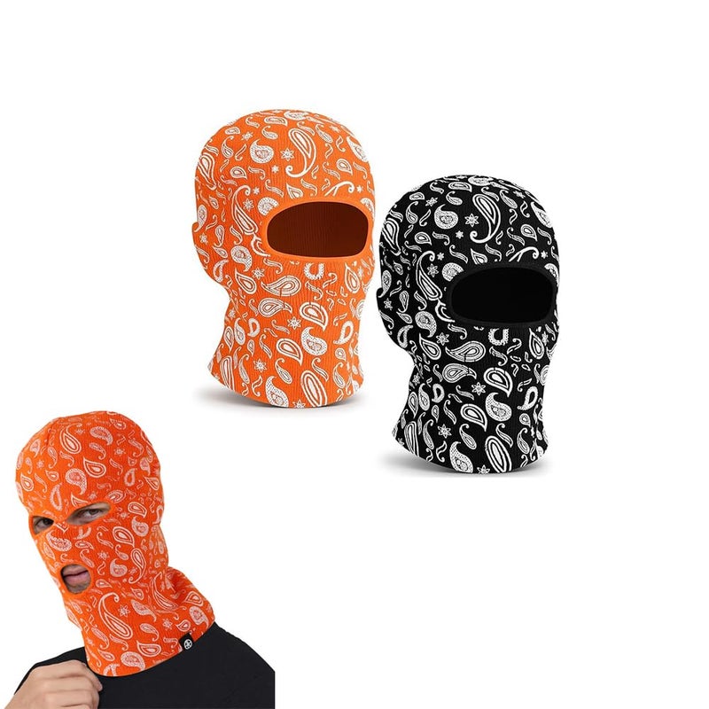 Azonee 2 Pcs Knitted Balaclava Ski Masks - Full Face Coverage for Winter Warmth Outdoor Sports - Image 1