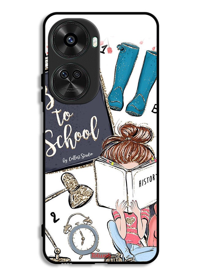 Tolwak Huawei nova 11 SE Protective Case Cover Back To School Girl Reading History - Image 1