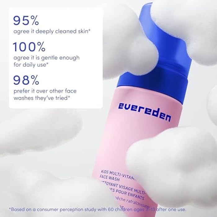 Evereden Kids Face Wash: Cool Peach, 3.4 fl oz. | Gentle Skin Care | Non-toxic and Clean Ingredients | Skin Care for Kids - Image 5