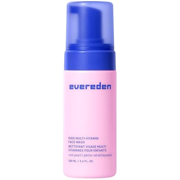 Evereden Kids Face Wash: Cool Peach, 3.4 fl oz. | Gentle Skin Care | Non-toxic and Clean Ingredients | Skin Care for Kids - Image 1