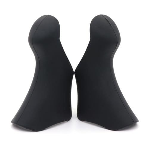 NELboNs Bike Brake Levers Hoods Compatible with Shima no ST-2300 ST-3400 Silicone Road Bicycle Brake Grips Hood Covers,Pair of Black - Image 1