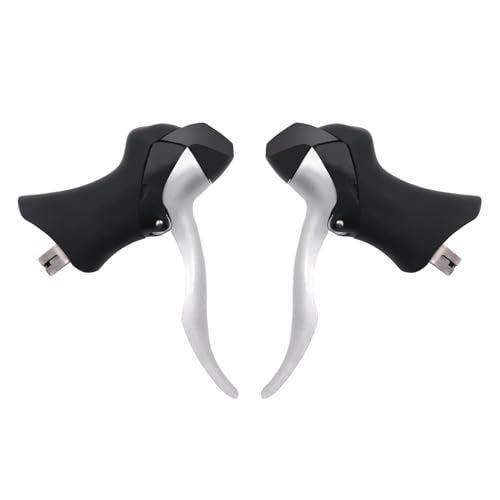 NELboNs Bike Brake Levers Hoods Compatible with Shima no ST-2300 ST-3400 Silicone Road Bicycle Brake Grips Hood Covers,Pair of Black - Image 3