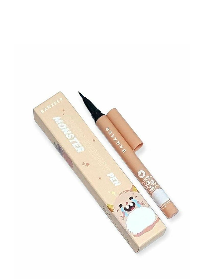 Banxeer Long-lasting waterproof eye and eyebrow pencil in dark brown - Image 3