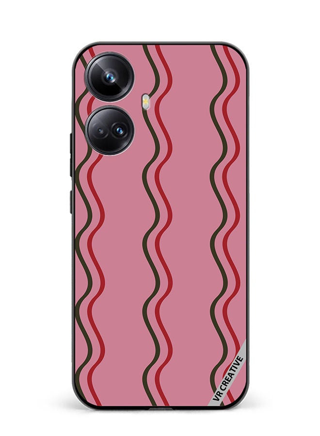 VR CREATIVE Protective Case Cover For Realme 10 Pro Plus Strips Design Multicolour - Image 1