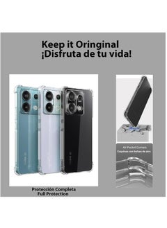 Fankalo حافظة هاتف لهاتف Xiaomi Poco X6 5G / Redmi Note 13 Pro 5G غطاء خلفي شفاف ومضاد للخدش ومضاد للصدمات  - Image 4