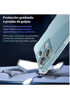 Fankalo حافظة هاتف لهاتف Xiaomi Poco X6 5G / Redmi Note 13 Pro 5G غطاء خلفي شفاف ومضاد للخدش ومضاد للصدمات  - Image 2