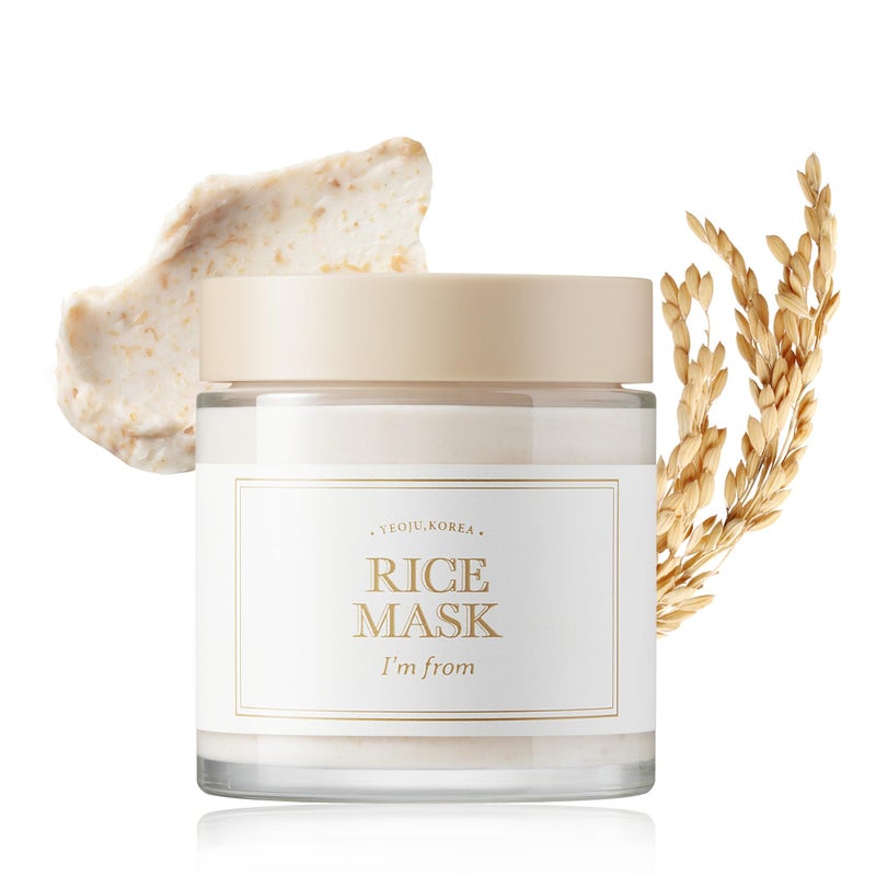 I'm from Rice Mask 3.88 Oz, Gentle Exfoliating Wash Off Facial Mask for Dull, Rough Skin, Pore Clearing, Remove Dead Skin Cells, Uneven Skin Tone, Smooth Skin, Moiustirinzg, Radiant - Image 1