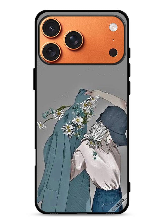 Covernex Apple iPhone 17 Pro Max Protective Case Cover Cap Girl Wearing Coat Art - Image 1