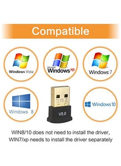 Umiwin Wireless Transfer Bluetooth USB Receiver Bluetooth Transmitter USB 5.0 Bluetooth Dongle Adapter for Desktop Laptop PC Compatible with Windows 7 / 8 / 8.1 / 10  - Image 3
