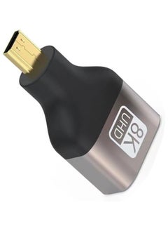 بيوينتي HDMI A Female to D Male Adapter, Micro HDMI Type D, Extender Connector 8K for TV, Projector, Laptop, PC, PS, Xbox  - Image 1