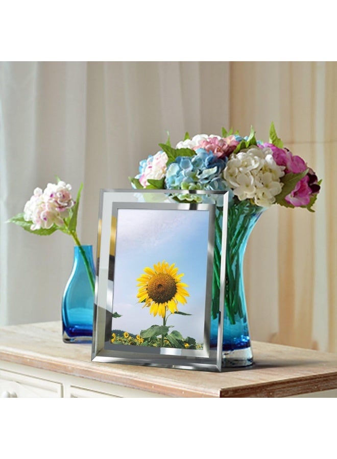 PETAFLOP 5x7 Picture Frames Perfect for Family Office Table Decorations  Set of 2 clear - Image 3