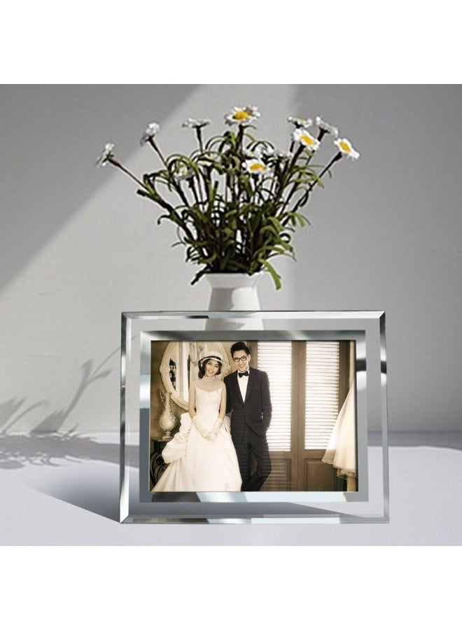 PETAFLOP 5x7 Picture Frames Perfect for Family Office Table Decorations  Set of 2 clear - Image 4