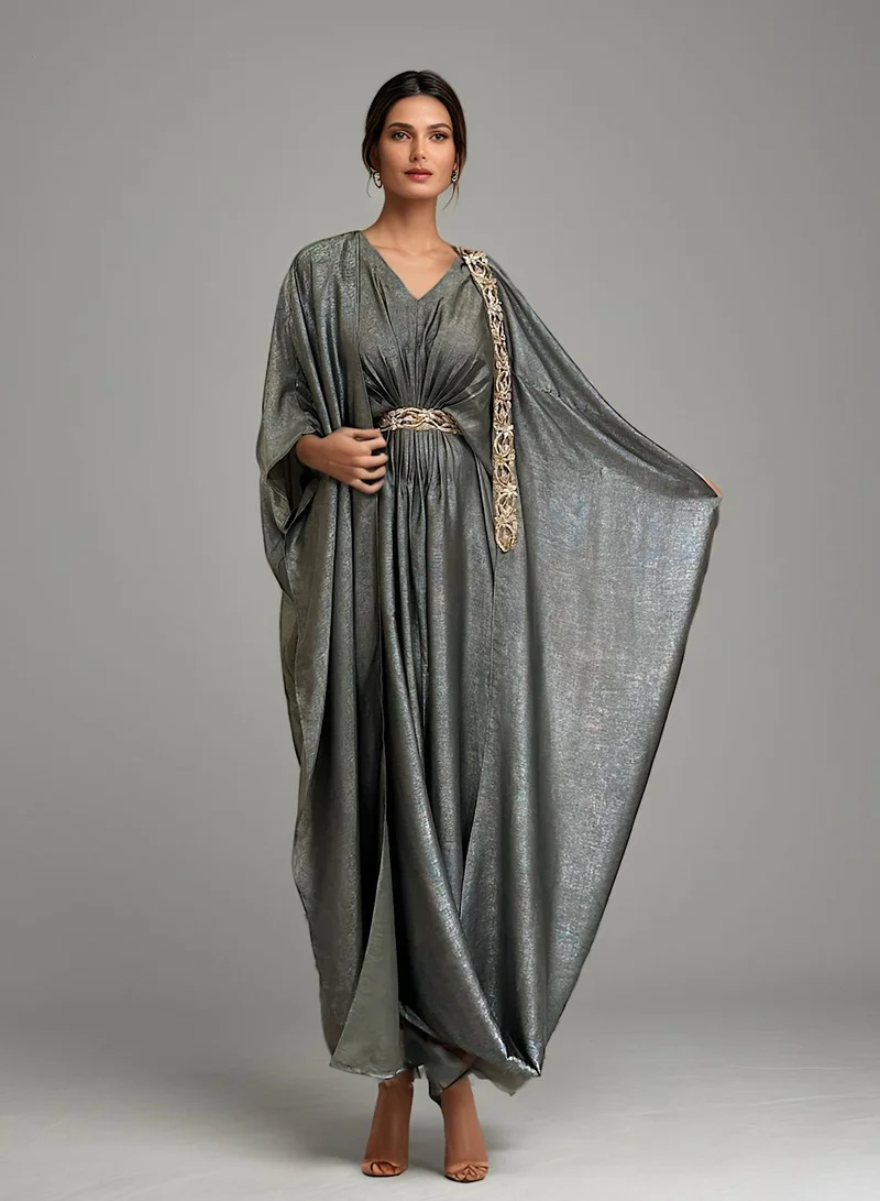 ECSTACY Shimmer Drape Kaftan